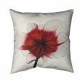 Fondo 20 x 20 in. Anemone Red Flower-Double Sided Print Indoor Pillow FO2798607